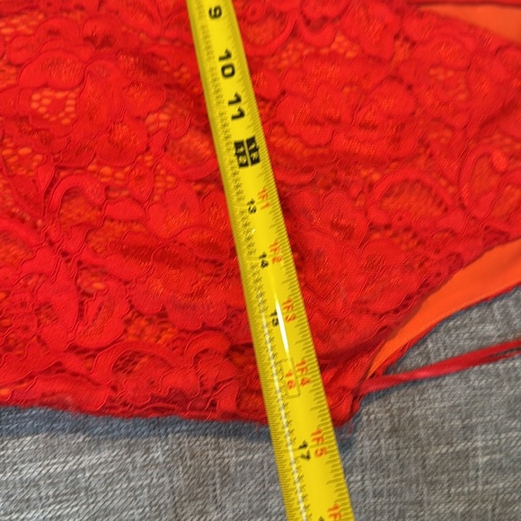 Sam Edelman Ruffled Sleeveless party Lace Dress - Picture 15 of 16